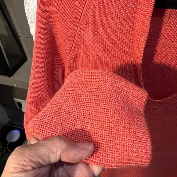 Nic and Zoe Small Petite Orange long‎ sleeve sweater - Picture 6 of 10